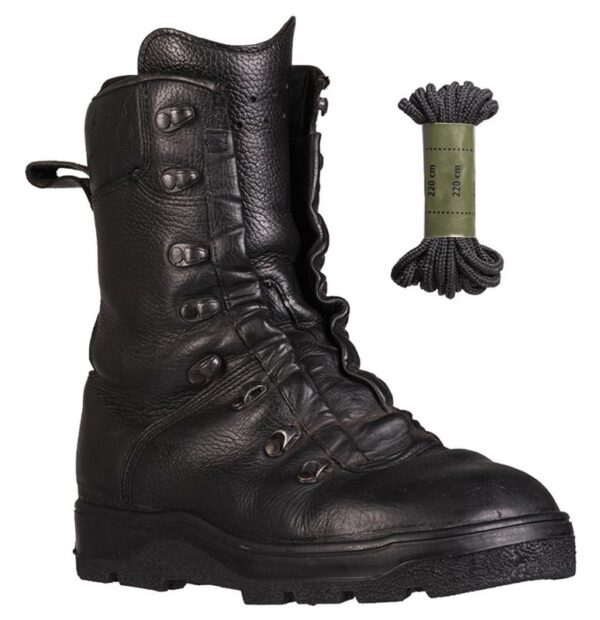 Genuine German Army Surplus DMS Combat Leather Boots New Soles - Image 2