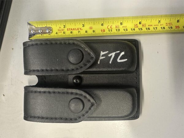 Safariland GLOCK 77 27,12 double pistol magazine pouch leather MINT - Image 3
