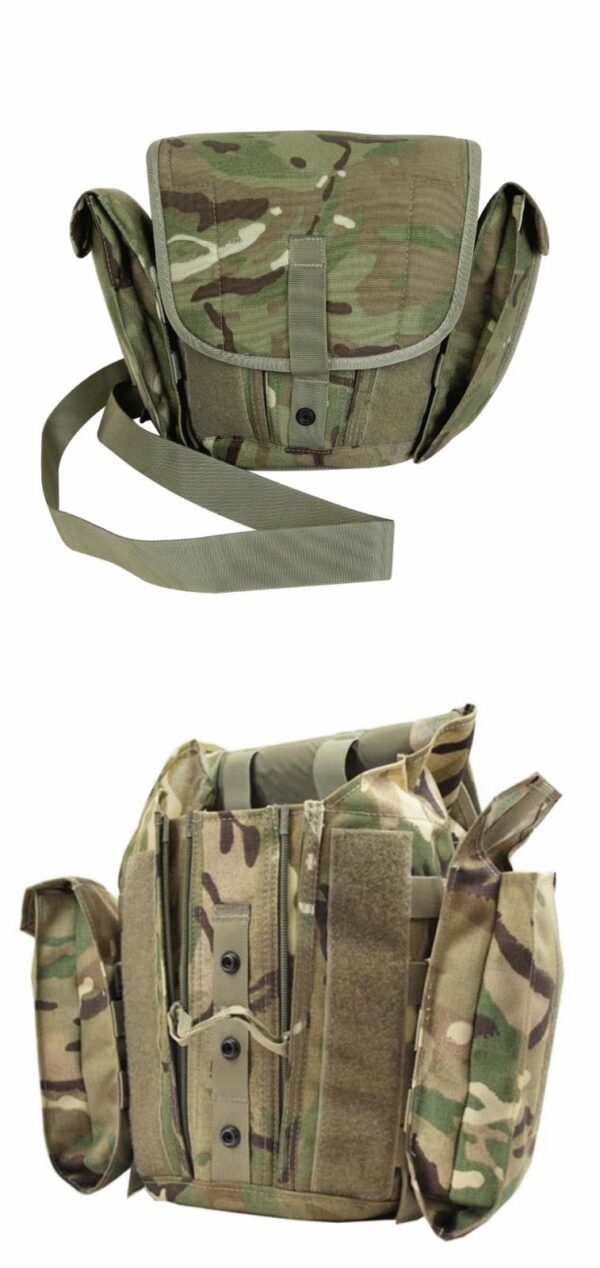 British army surplus MTP camouflage respirator field pack bag case grade 1