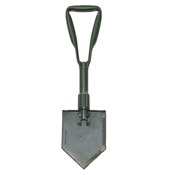 Genuine British Army Nato Issue Green Folding Spade Shovel in Case Entrenching Tool - Image 2