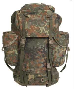 Genuine Germany Army Bundeswehr Flecktarn Camo 65L Rucksack