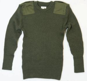 British army surplus commando crew neck wool pullover