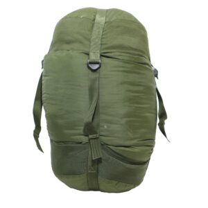 Genuine British Army Surplus Medium Weight Large Sleeping Bag in Compression Sack