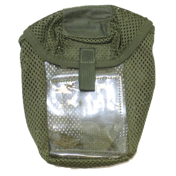 Genuine British Army Surplus OD IRR Small Mesh Bag