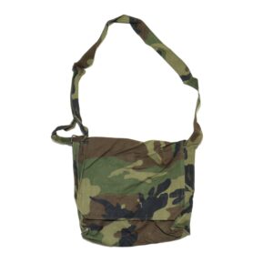 East European army surplus woodland camouflage shoulder / bread /  bag