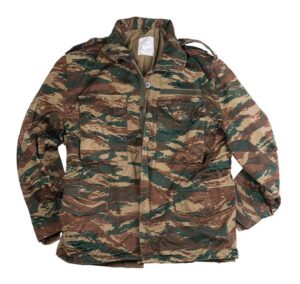 Genuine Greek Army Surplus M65 Lizard Camo Parka removable liner