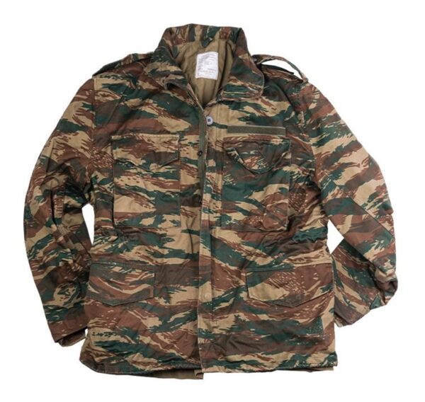 Genuine Greek Army Surplus M65 Lizard Camo Parka removable liner