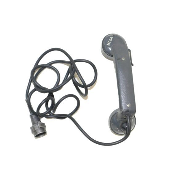 US army surplus MT94 field telephone handset and cable - Image 2