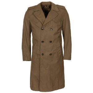 Genuine Italian Army Surplus Khaki Trench Coat with winter liner