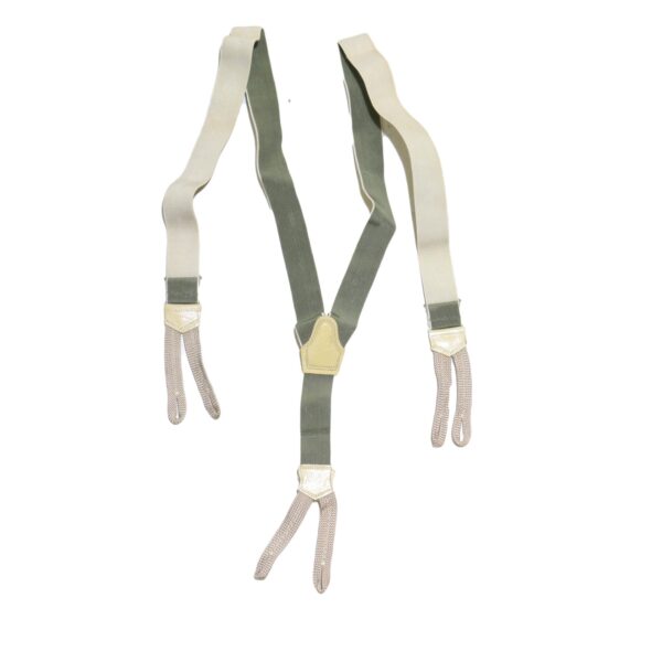 Czech Army M60 Suspenders Unissued Olive and Beige Leather