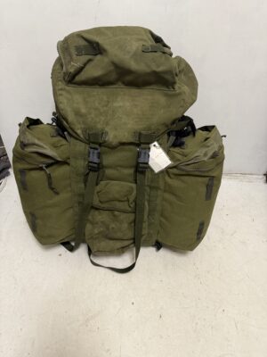 British military surplus long back olive green PLCE bergen plus side pouches