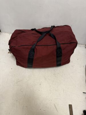 Vintage British military surplus burgundy holdall - NO shoulder strap