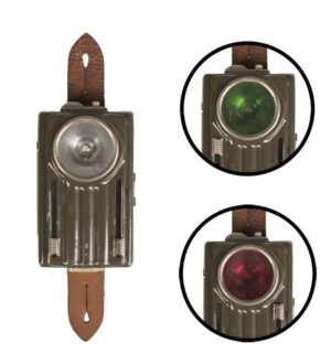 Vintage Polish army surplus signal morse torch coloured