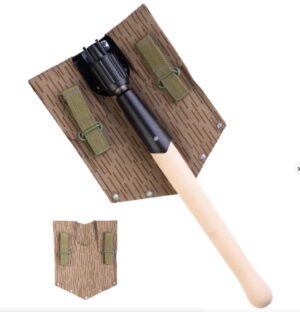 East German NVA Folding Shovel With Camouflage Cover