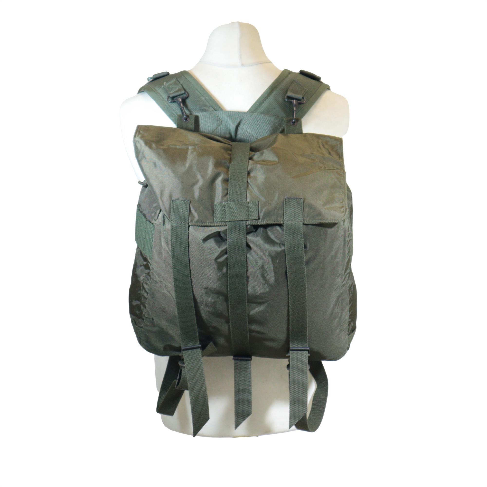 Austrian Pilot Rucksack Webbing Straps Genuine Olive New Army Surplus - Image 2