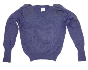 Royal Air Force RAF Surplus Blue Close Knit Wool Pullover / Jumper