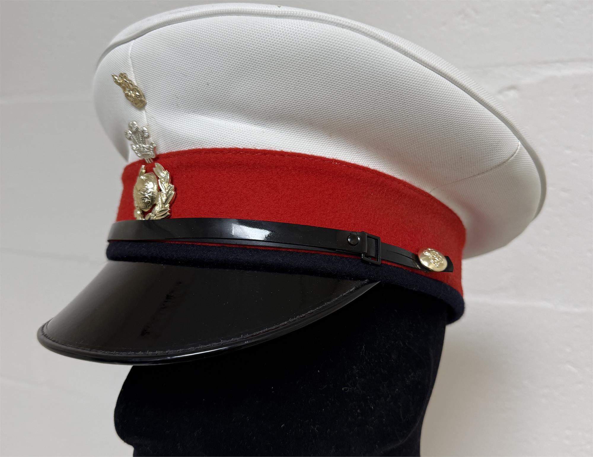 British miltary surplus Royal MArines Dress Uniform Peaked Cap - Image 2