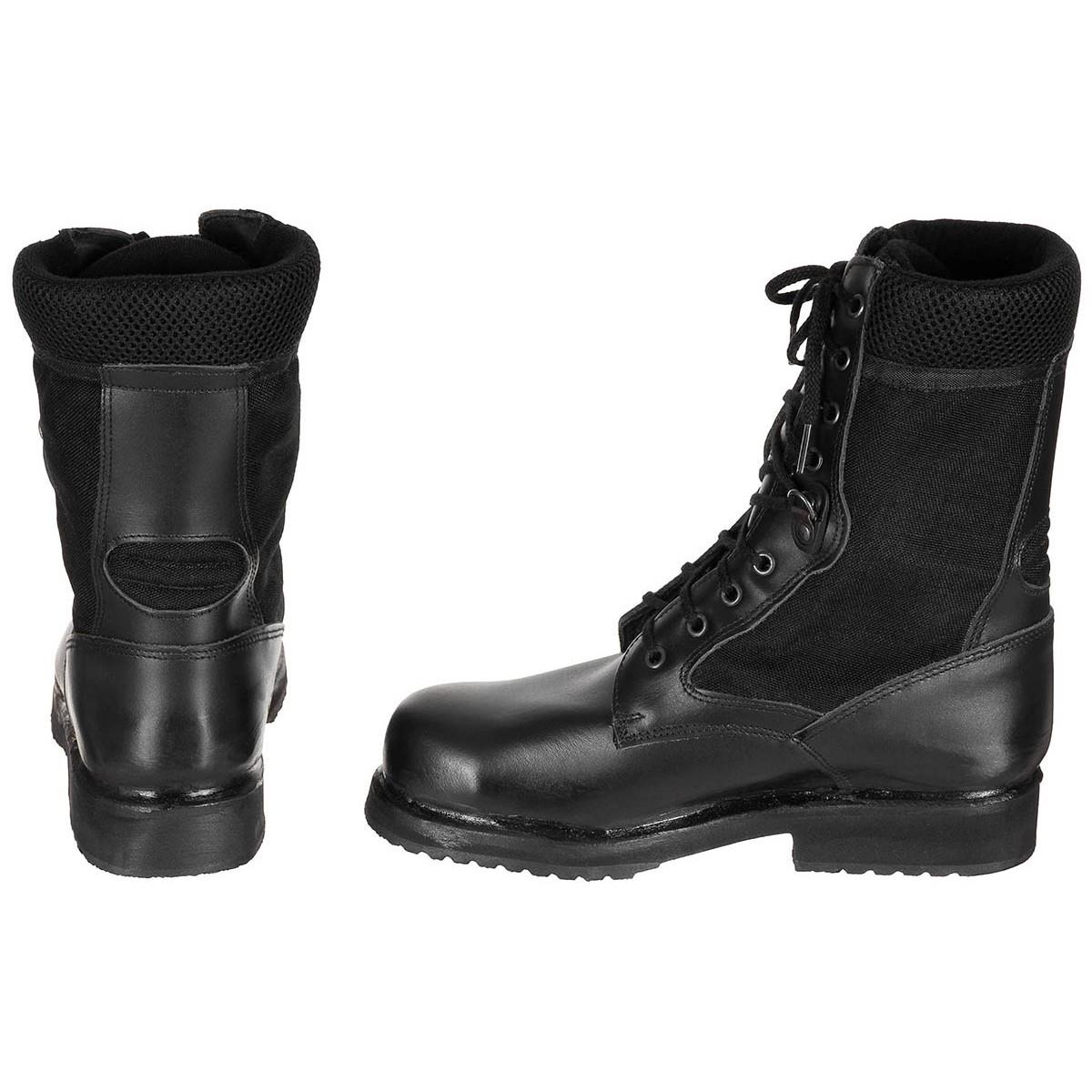 Genuine Italian Army Summer Leather Combat Boots NEW - Image 2