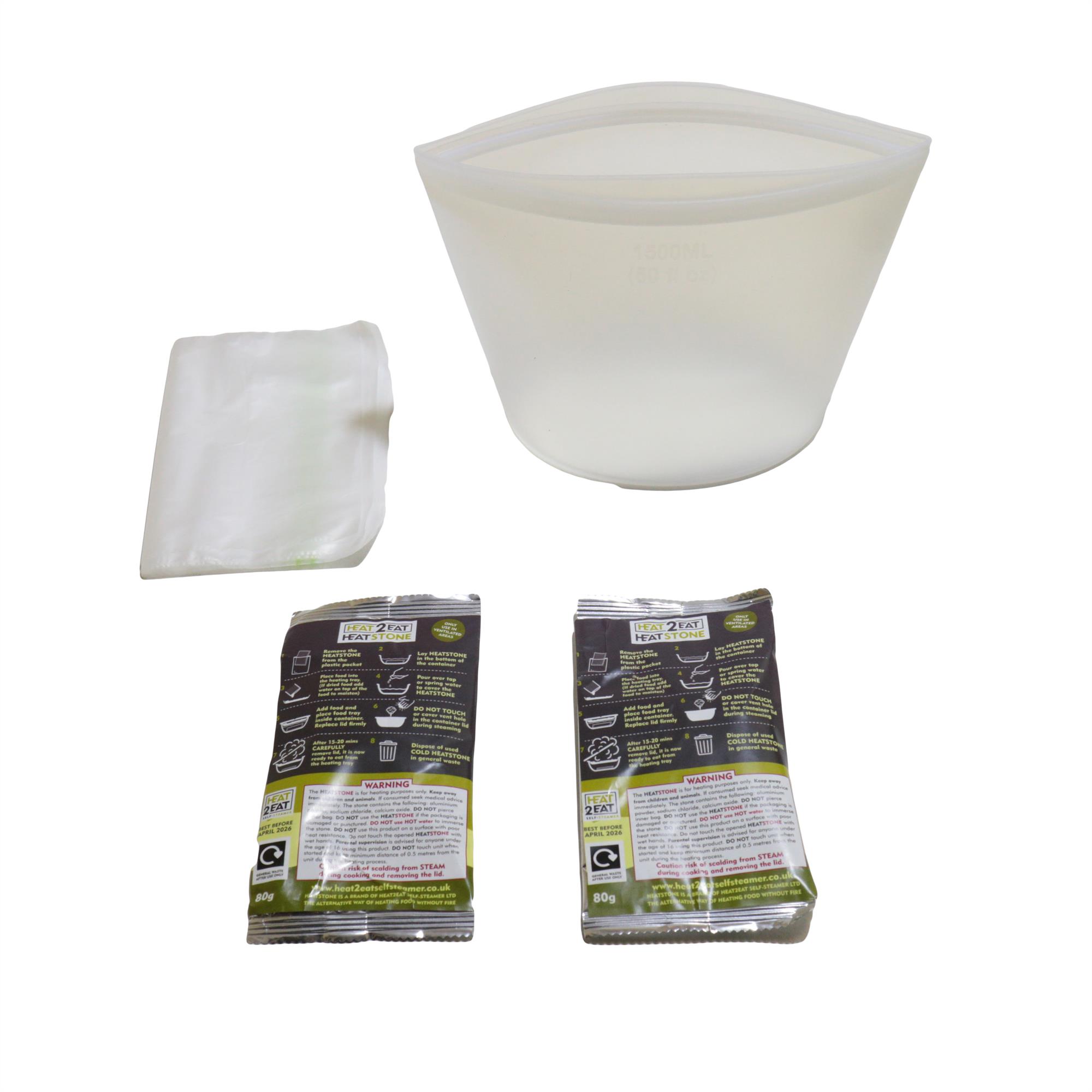 Heat2Eat Silicon Pouch Self-Steamer for Bushcraft and Camping - Image 2