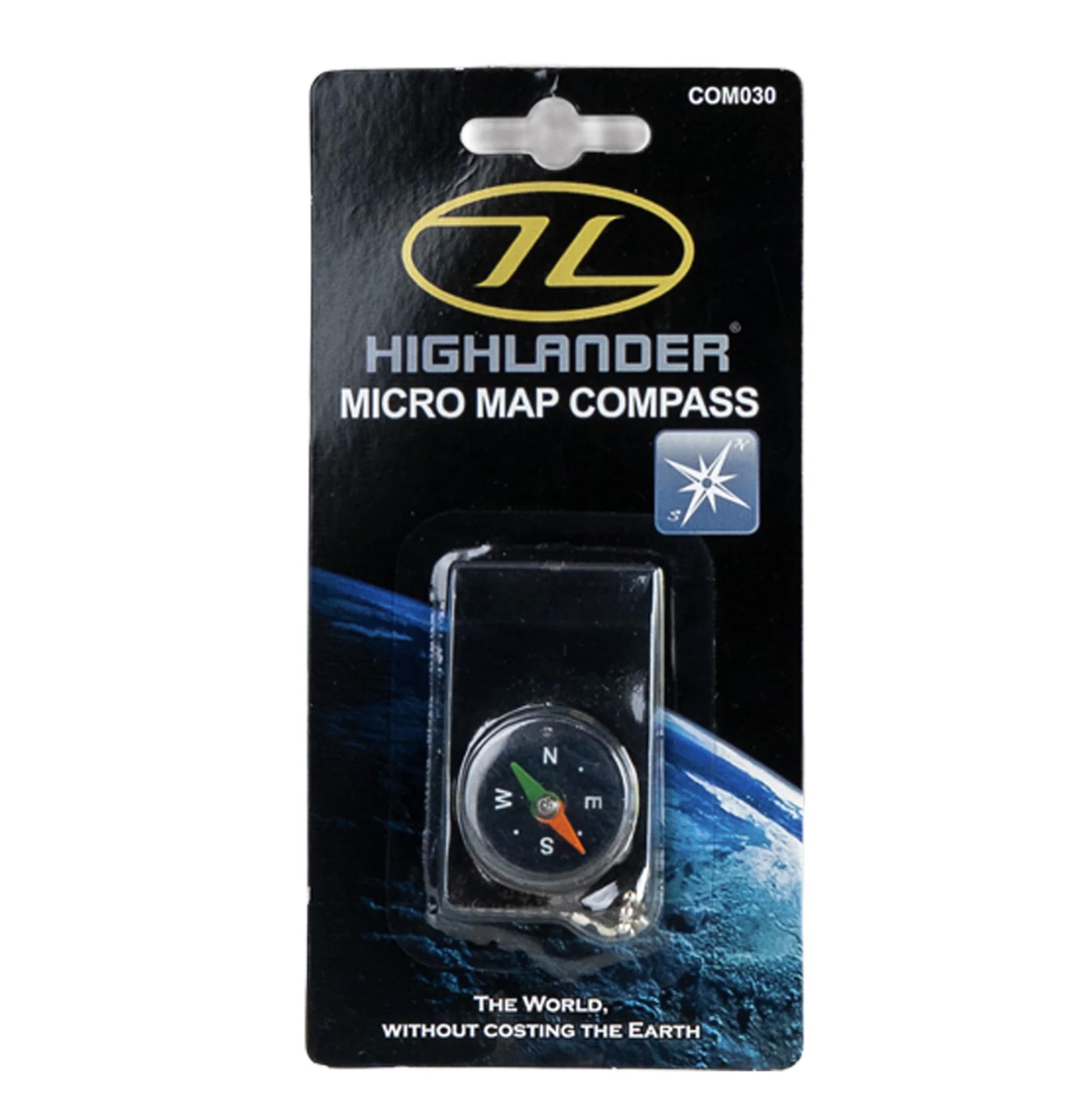 Highlander Micro Mini Map Compass Keyring Keychain NEW - Image 4