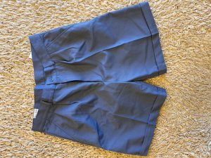 French army surplus light blue/grey shorts