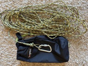 Fire Service Surplus Equipment Handling line, bag and gated carabiner