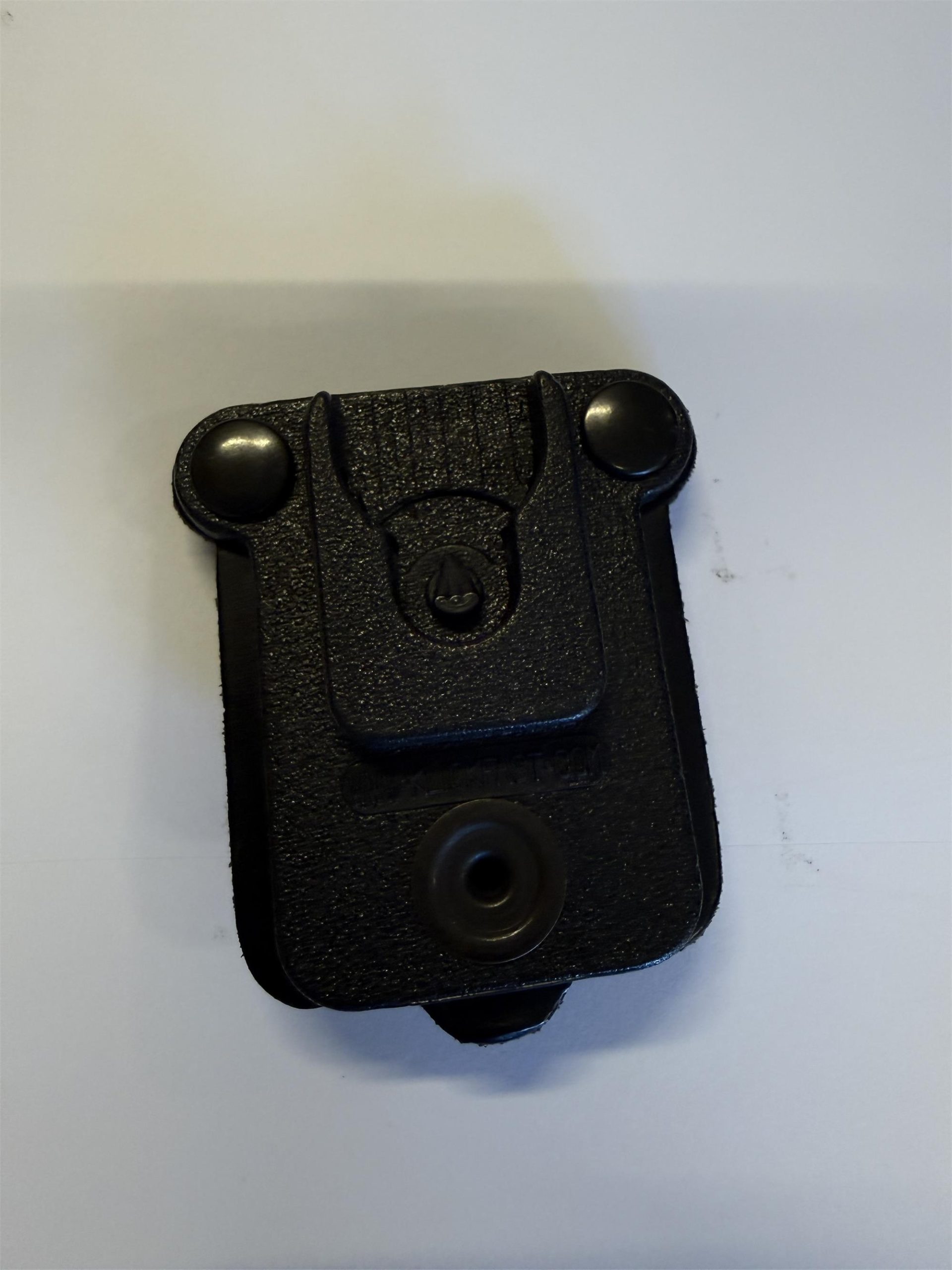 Leather police ambulance security body cam radio klickfast holder