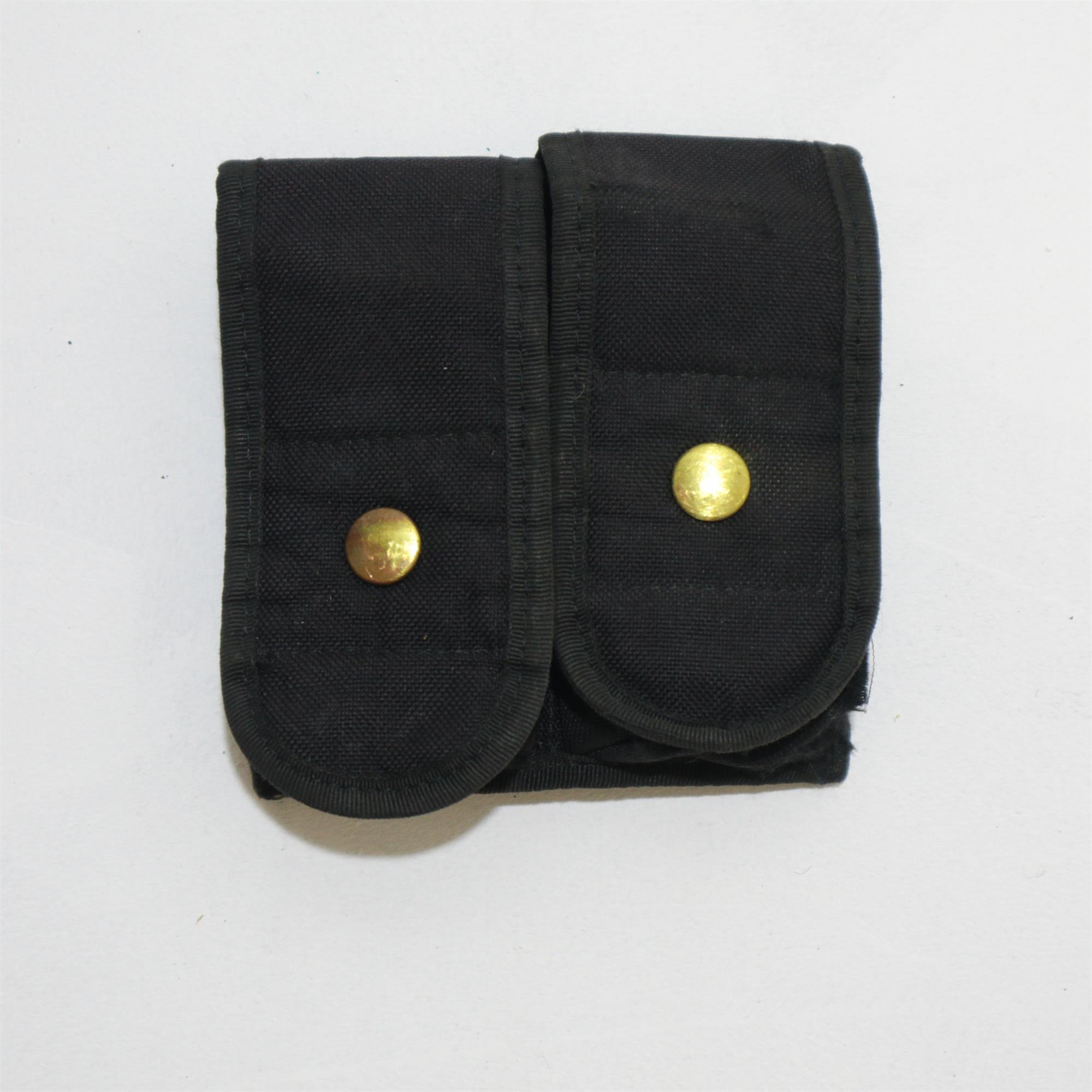 2 x police surplus double pistol magazine pouches molle fixing