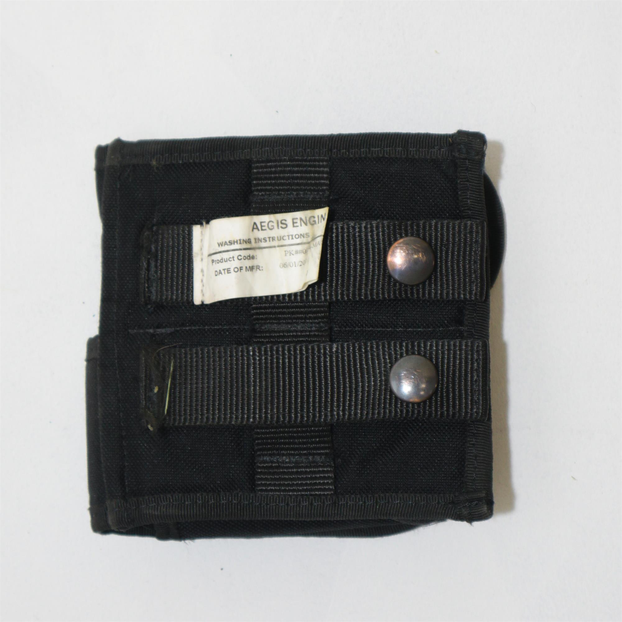 2 x police surplus double pistol magazine pouches molle fixing - Image 2