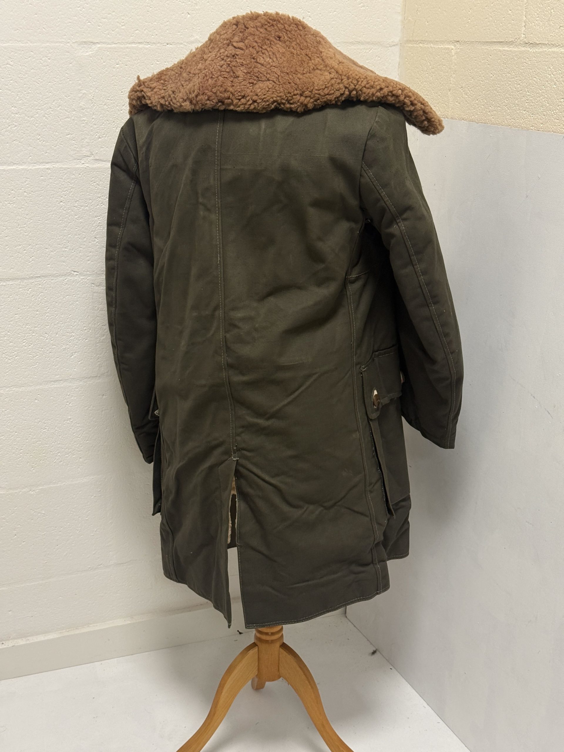 Vintage M1909 Swedish Army Sheep wool lined parka XL Unissued - Image 4