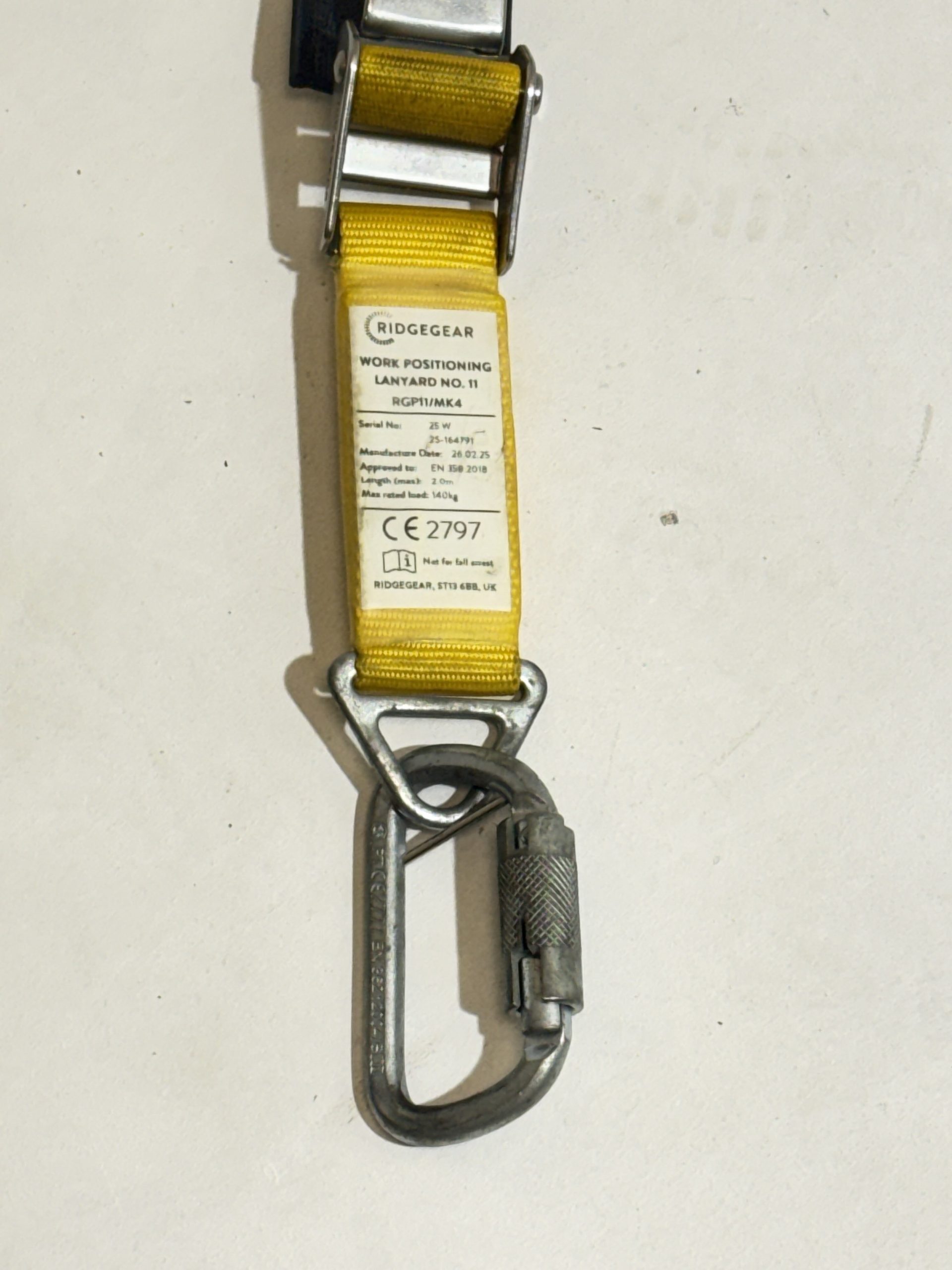 Ridgegear work positioning lanyard no 11 - Image 3
