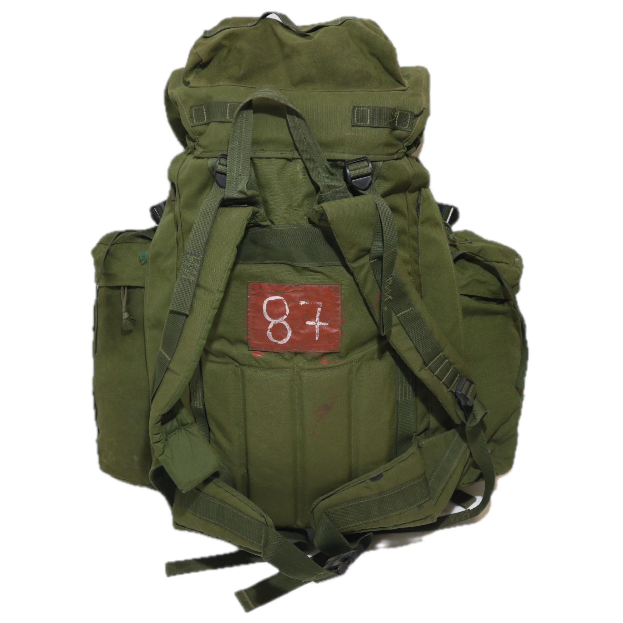 British Army Olive Green Infantry Bergen 100L PLCE with side po - Image 2