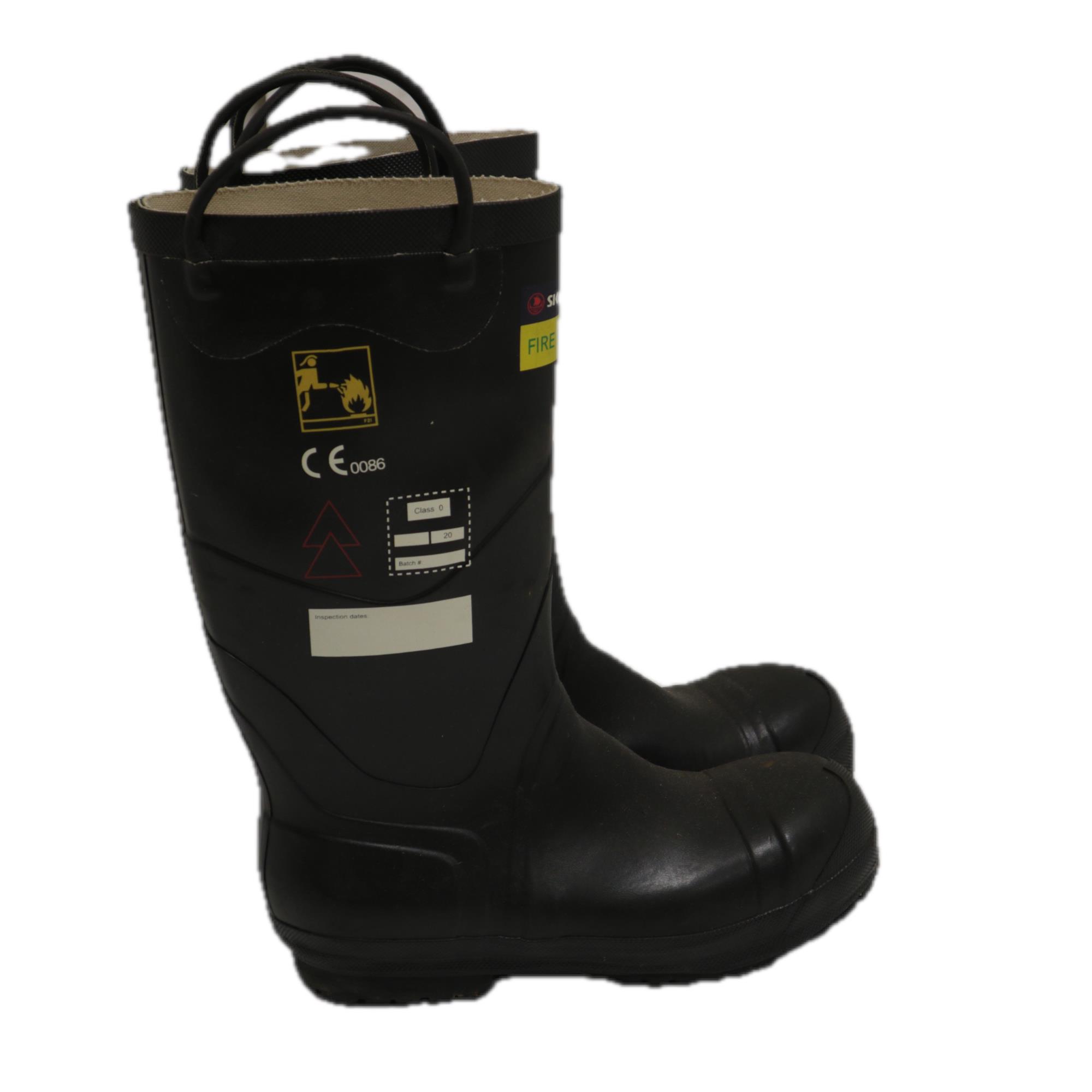Skellerup rubber fireboots firefighter MOD surplus grade 1 condition - Image 2
