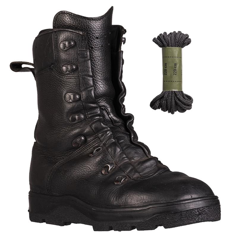 Genuine German Army Surplus DMS Combat Leather Boots New Soles - Image 2
