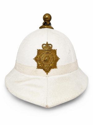 Vintage Royal Marines 1960's pith / ceremonial helmet size 59