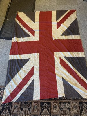 Genuine Vintage British Army Cotton Large Union Jack flag 6ft x 4.5ft