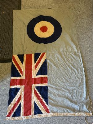 Genuine Vintage Air Ministry RAF Cotton Flag 3'x5' Grade 1