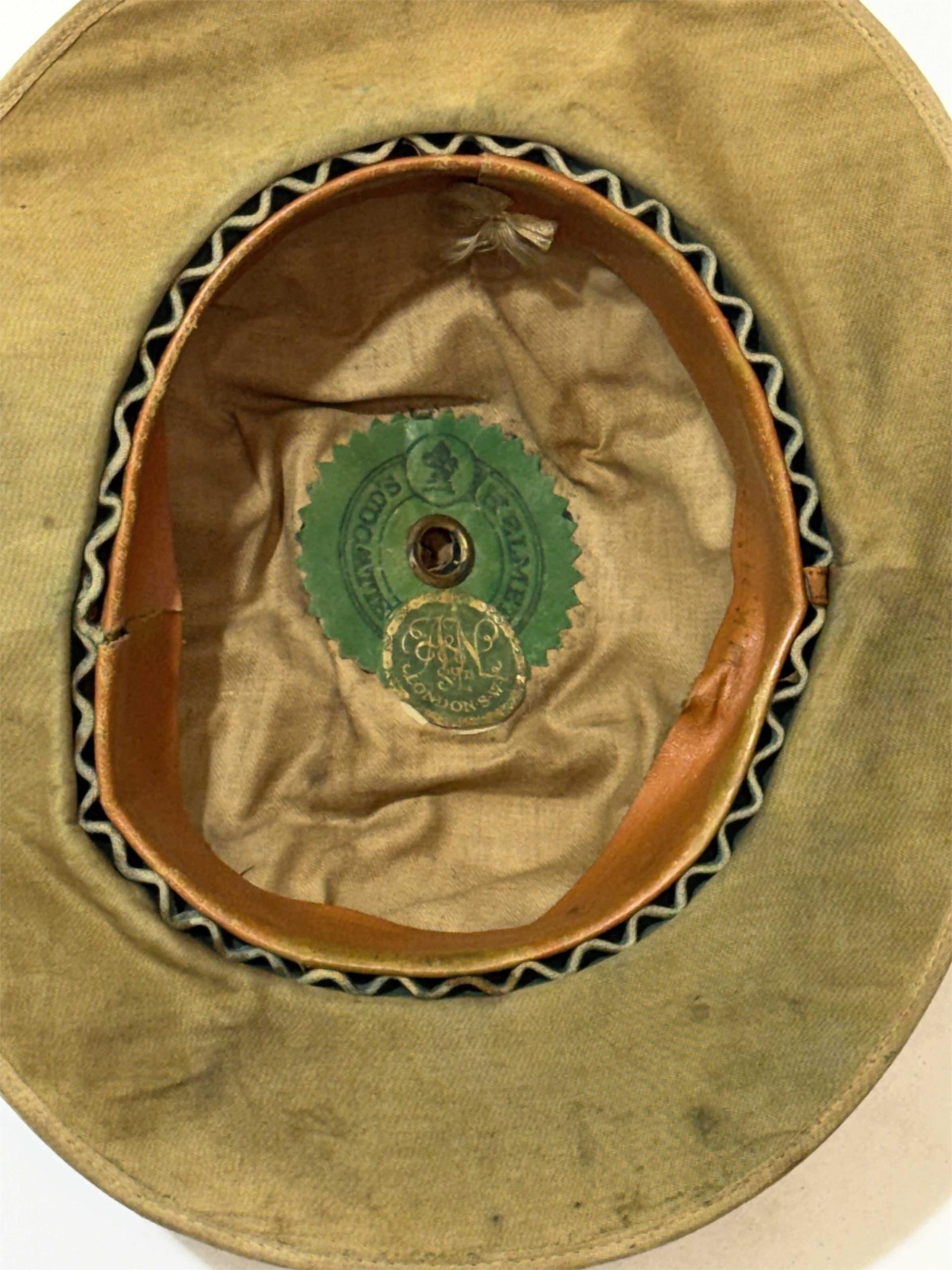 Vintage Ellwoods of London WW1 era Pith Helmet - Image 5