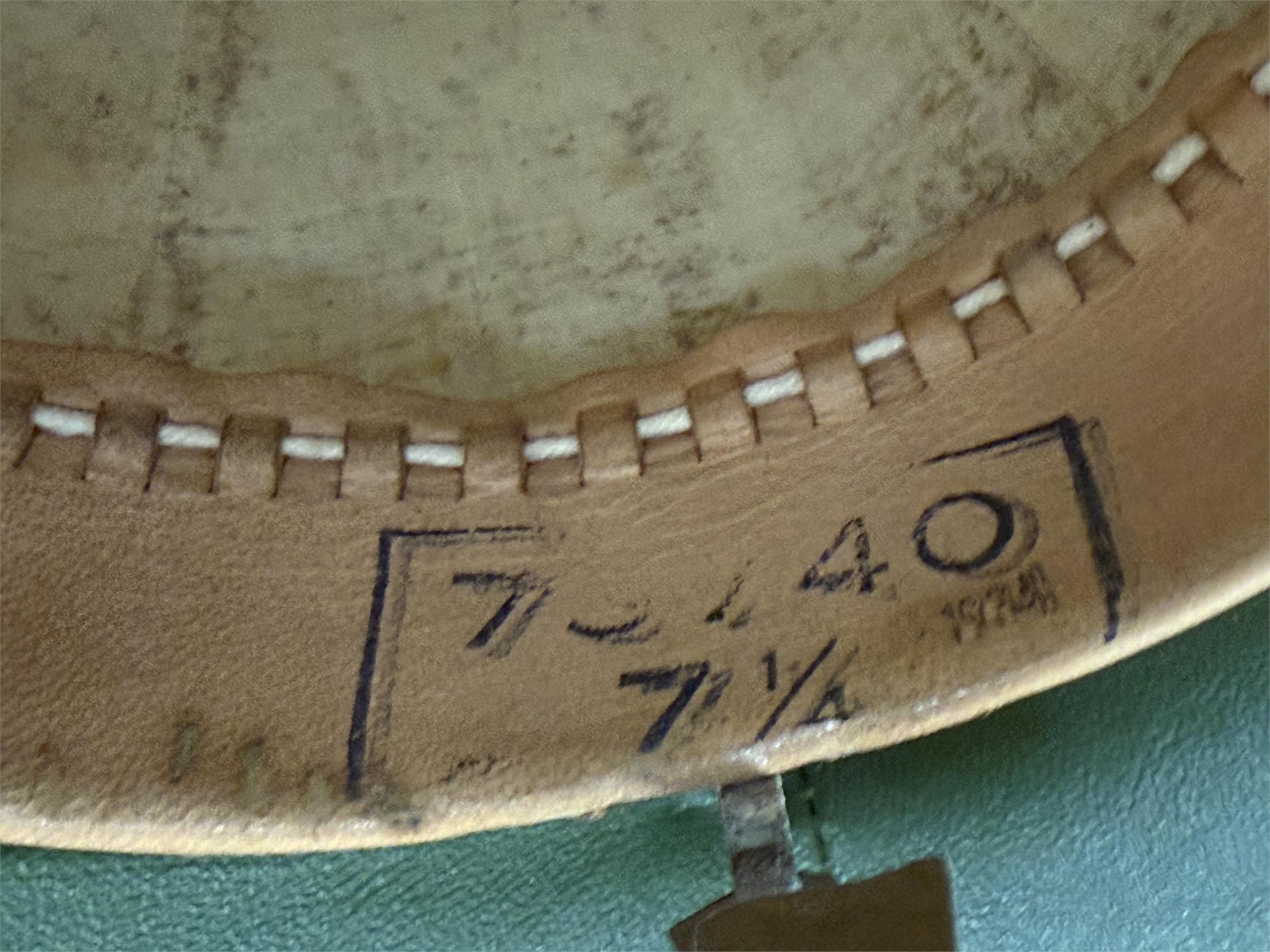Vintage British army Royal Marines Woseley Pith Helmet - Image 6